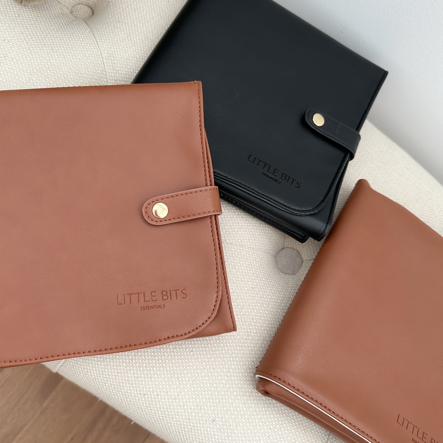 Change Mat Vegan Leather (Cream/Tan)