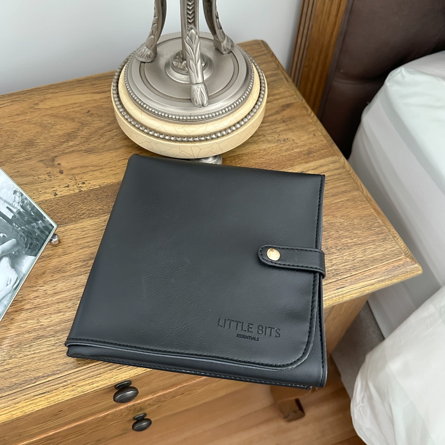 Change Mat Vegan Leather (Grey/Black)