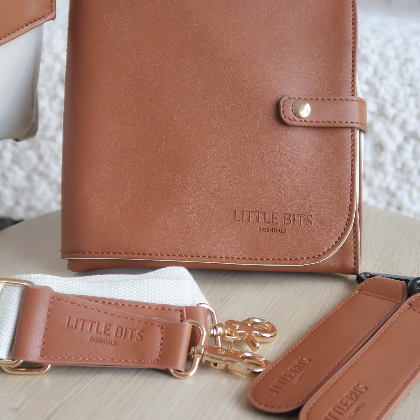 The Caddy Bag Bundle Felt Top (Cream/Tan)