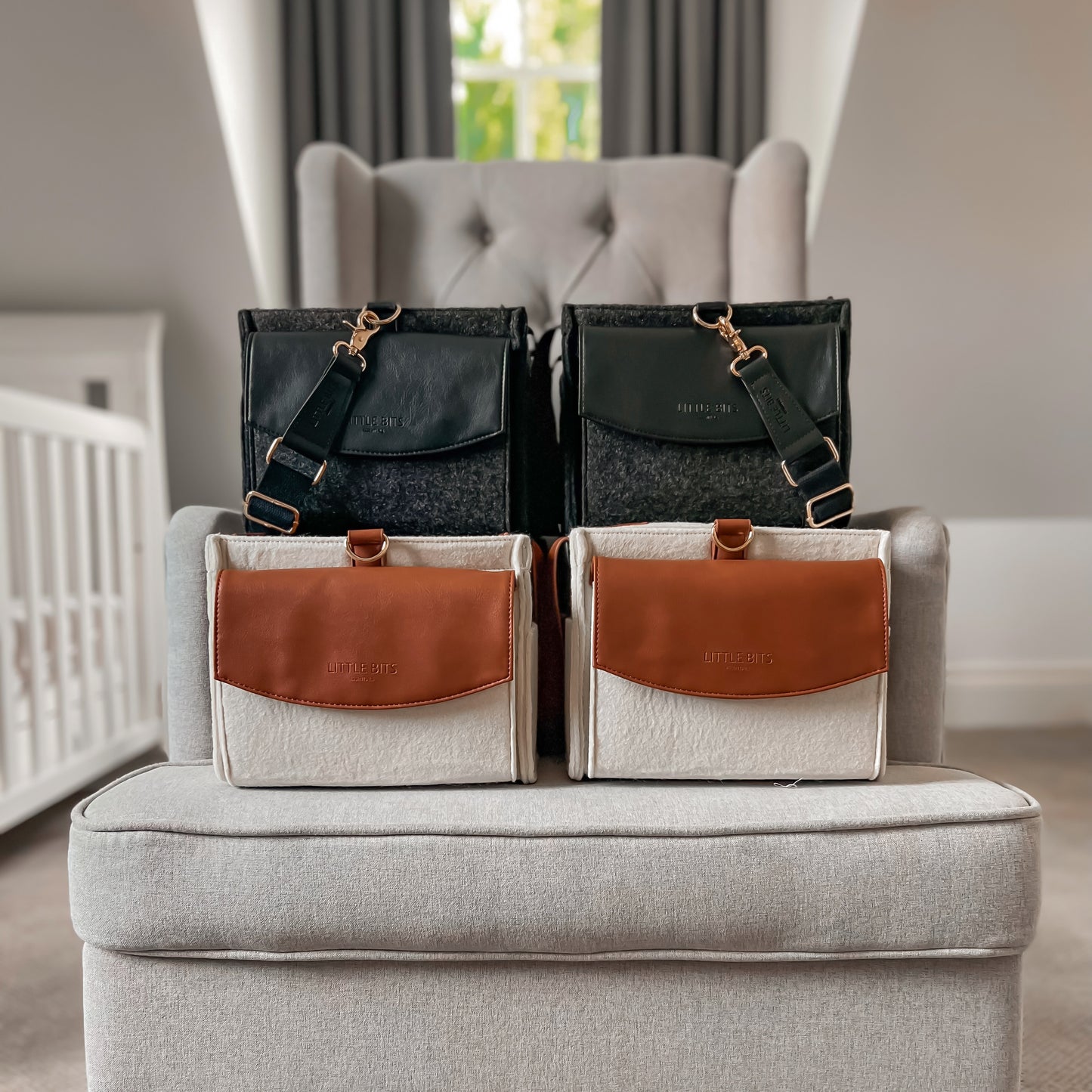 The Caddy Bag - Felt Top (Grey/Black)