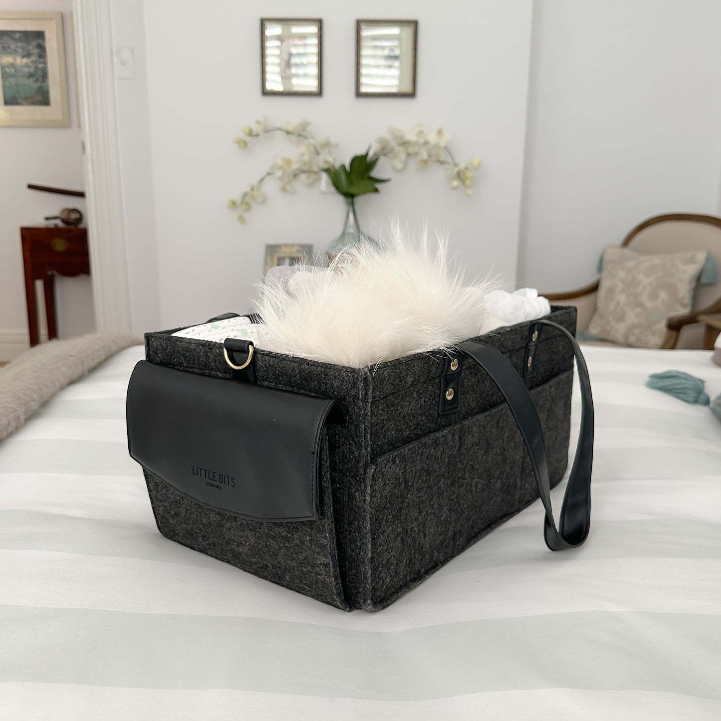 The Caddy Bag Bundle Felt Top (Grey/Black)